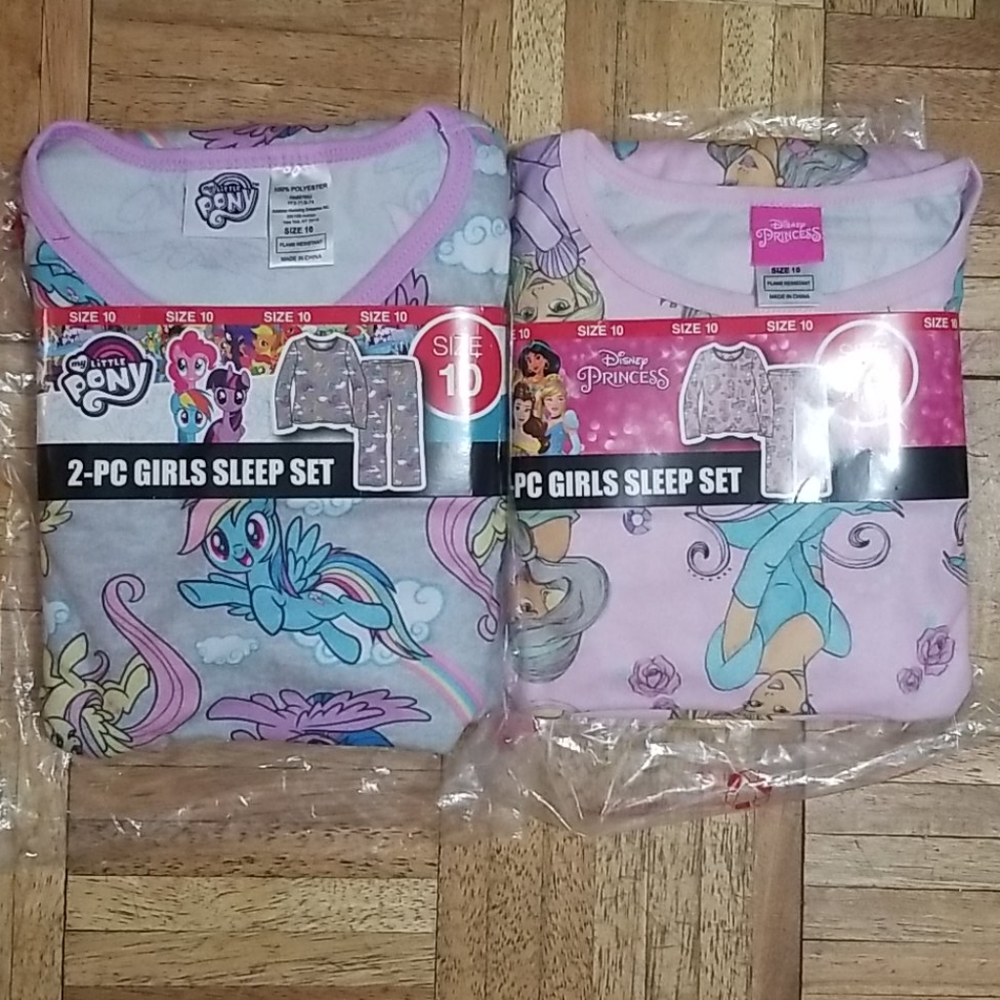 Girl Flannel Pajamas size 10